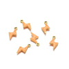Stainless Steel Lightning Inlay Pendant Jewelry Accessories