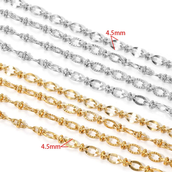 Stainless Steel Lip Chain Electroplated Fashion Apparel Jewelry Necklace Chain Accessories