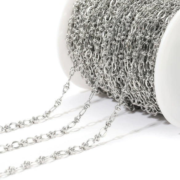 Stainless Steel Lip Chain Electroplated Fashion Apparel Jewelry Necklace Chain Accessories