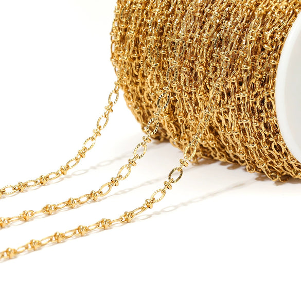 Stainless Steel Lip Chain Electroplated Fashion Apparel Jewelry Necklace Chain Accessories