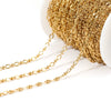 Stainless Steel Lip Chain Electroplated Fashion Apparel Jewelry Necklace Chain Accessories