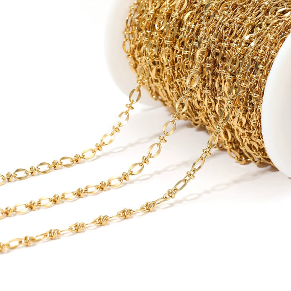 Stainless Steel Lip Chain Electroplated Fashion Apparel Jewelry Necklace Chain Accessories