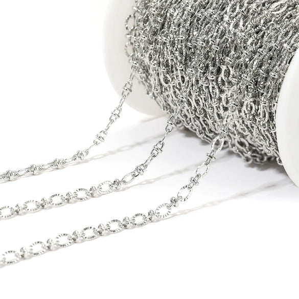 Stainless Steel Lip Chain Electroplated Fashion Apparel Jewelry Necklace Chain Accessories