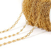 Stainless Steel Lip Chain Electroplated Fashion Apparel Jewelry Necklace Chain Accessories