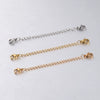 Stainless Steel Lobster Buckle Tail Chain Double Head Bracelet Necklace Extension Chain Electroplated Diy Jewelry Accessories