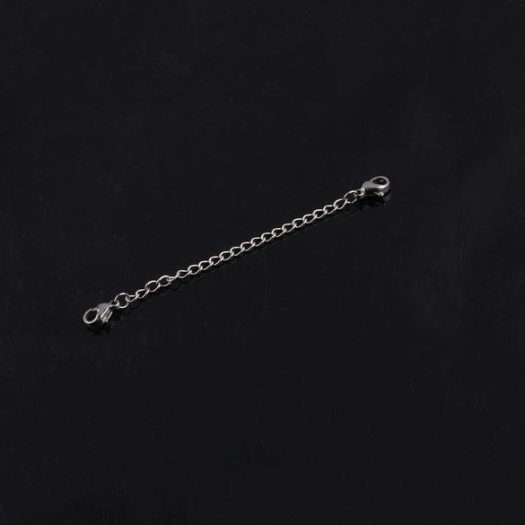 Stainless Steel Lobster Buckle Tail Chain Double Head Bracelet Necklace Extension Chain Electroplated Diy Jewelry Accessories