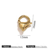 Stainless Steel Lobster Clasp Bracelet Necklace Buckle Diy Jewelry Accessories With Totem Pattern And Electroplating Finish
