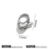 Stainless Steel Lobster Clasp Bracelet Necklace Buckle Diy Jewelry Accessories With Totem Pattern And Electroplating Finish