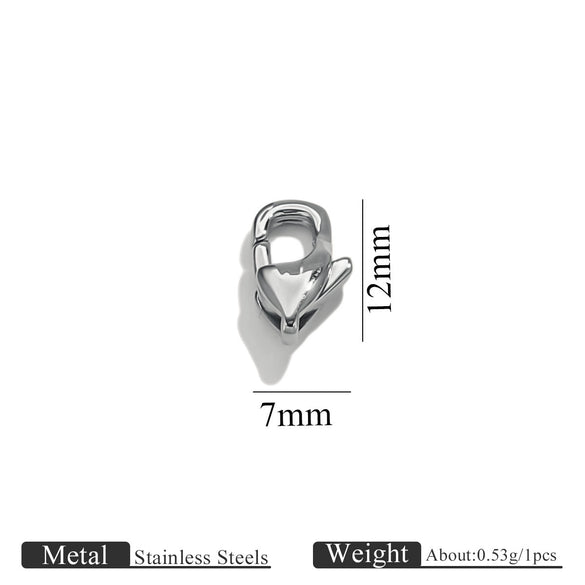 Stainless Steel Lobster Clasp Bracelet Necklace Buckle Diy Jewelry Accessories With Totem Pattern And Electroplating Finish