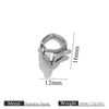 Stainless Steel Lobster Clasp Bracelet Necklace Buckle Diy Jewelry Accessories With Totem Pattern And Electroplating Finish