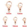 Stainless Steel Lobster Clasp Connecting Buckle For Diy Bracelet Necklace Jewelry Accessories Electroplated Round Shape