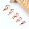 Stainless Steel Lobster Clasp Connecting Buckle For Diy Bracelet Necklace Jewelry Accessories Electroplated Round Shape