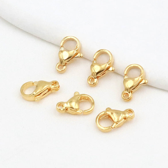 Stainless Steel Lobster Clasp Gold Electroplated Jewelry Accessories For Diy Necklace And Bracelet