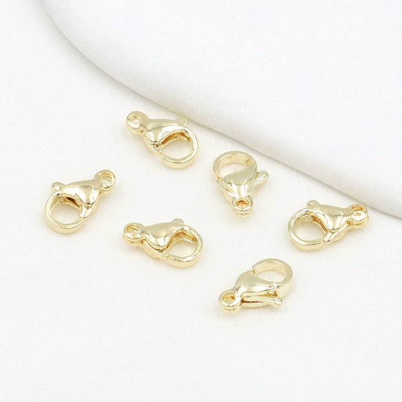 Stainless Steel Lobster Clasp Gold Electroplated Jewelry Accessories For Diy Necklace And Bracelet