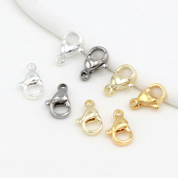 Stainless Steel Lobster Clasp Gold Electroplated Jewelry Accessories For Diy Necklace And Bracelet