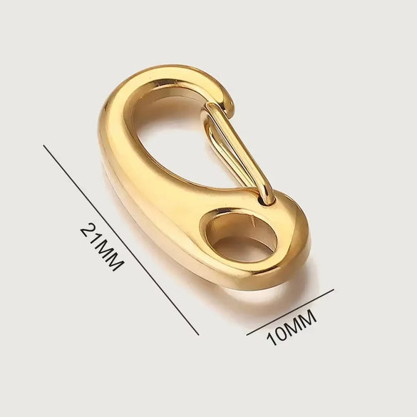 Stainless Steel Lobster Clasp Jewelry Accessories With Electroplating Treatment And Goatskin Rope