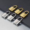 Stainless Steel Lock Pendant Hiphop Necklace With Totem Pattern And Electroplating Treatment