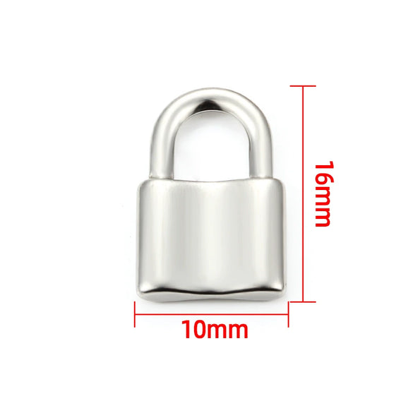 Stainless Steel Lock Pendant Jewelry Accessories Electroplated Polished Nonfading For Diy