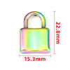 Stainless Steel Lock Pendant Jewelry Accessories Electroplated Polished Nonfading For Diy
