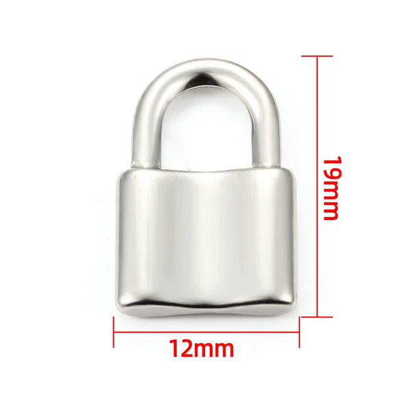 Stainless Steel Lock Pendant Jewelry Accessories Electroplated Polished Nonfading For Diy