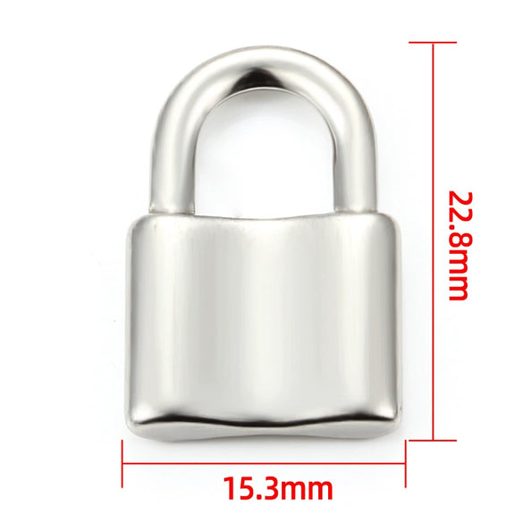 Stainless Steel Lock Pendant Jewelry Accessories Electroplated Polished Nonfading For Diy