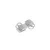 Stainless Steel Lock Pendant Three Dimensional Concave Convex Electroplated Punk Style For Diy Bracelet And Necklace