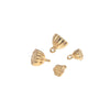 Stainless Steel Lotus Handmade Diy Goldplated Jewelry Accessories Connector For Necklace And Bracelet