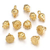 Stainless Steel Lotus Handmade Diy Goldplated Jewelry Accessories Connector For Necklace And Bracelet