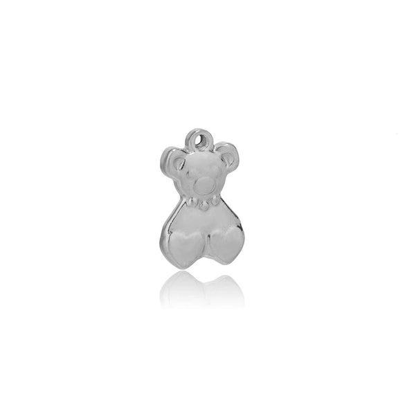 Stainless Steel Love Bear Pendant Electroplated Diy Sweater Necklace And Bracelet Pendant Accessories