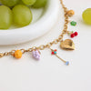 Stainless Steel Love Fruit Style Bracelet With Electroplating Jewelry For Women