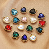 Stainless Steel Love Glass Niche Style 18K Electroplated Pendant Jewelry Accessories