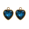 Stainless Steel Love Glass Niche Style 18K Electroplated Pendant Jewelry Accessories