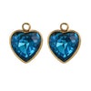 Stainless Steel Love Glass Niche Style 18K Electroplated Pendant Jewelry Accessories