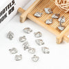 Stainless Steel Love Heart Shape Pendant For Necklace Bracelet Extension Chain With Electrolysis Treatment