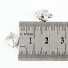 Stainless Steel Love Heart Shape Pendant For Necklace Bracelet Extension Chain With Electrolysis Treatment