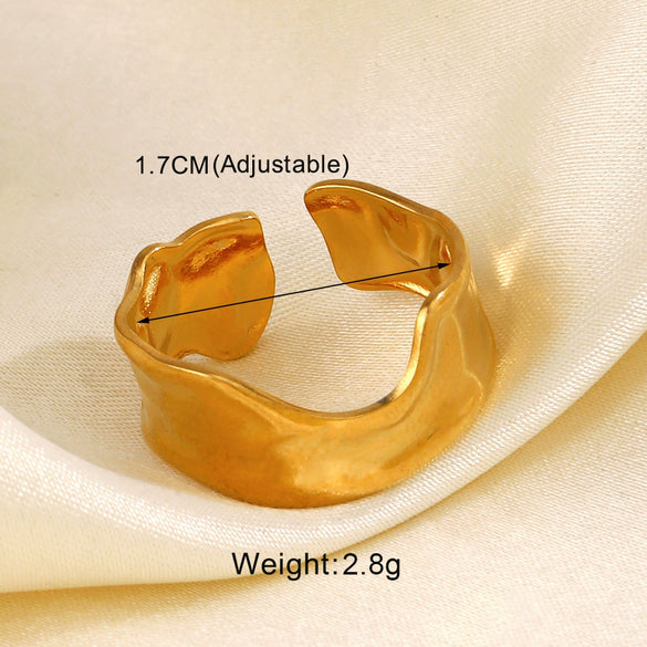 Stainless Steel Love Hip Hop Personality Ring For Women With Cross And Heart Shaped Design And Electroplating Treatment