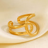 Stainless Steel Love Hip Hop Personality Ring For Women With Cross And Heart Shaped Design And Electroplating Treatment