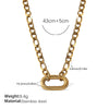 316L Stainless Steel Love Hollow Croissant Bracelet With Natural Stone Pearl Electroplating