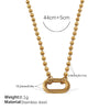 316L Stainless Steel Love Hollow Croissant Bracelet With Natural Stone Pearl Electroplating