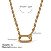 316L Stainless Steel Love Hollow Croissant Bracelet With Natural Stone Pearl Electroplating