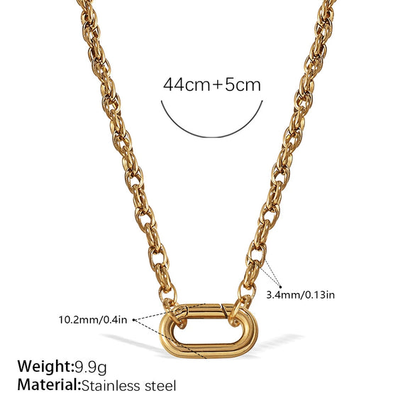 316L Stainless Steel Love Hollow Croissant Bracelet With Natural Stone Pearl Electroplating