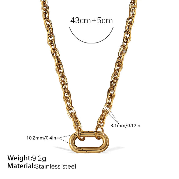 316L Stainless Steel Love Hollow Croissant Bracelet With Natural Stone Pearl Electroplating