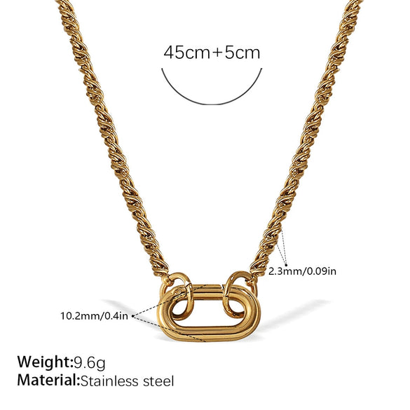 316L Stainless Steel Love Hollow Croissant Bracelet With Natural Stone Pearl Electroplating