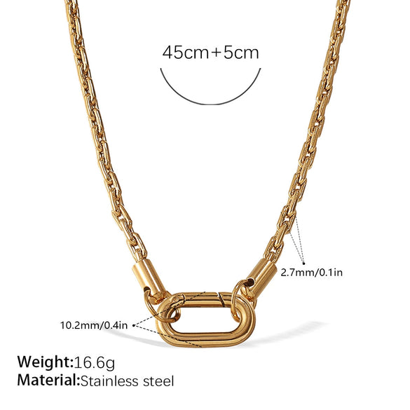 316L Stainless Steel Love Hollow Croissant Bracelet With Natural Stone Pearl Electroplating