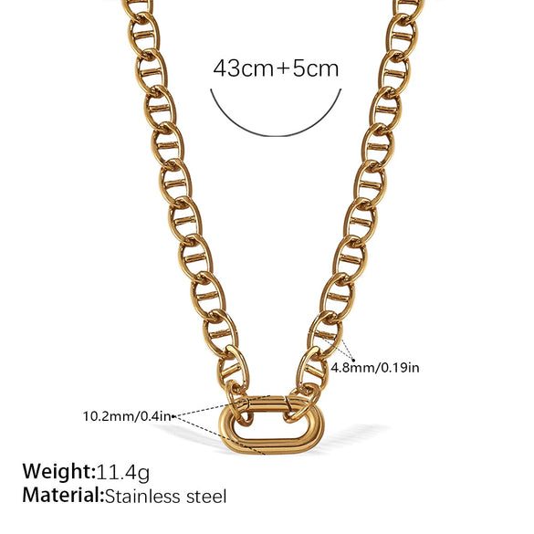 316L Stainless Steel Love Hollow Croissant Bracelet With Natural Stone Pearl Electroplating