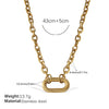 316L Stainless Steel Love Hollow Croissant Bracelet With Natural Stone Pearl Electroplating