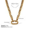 316L Stainless Steel Love Hollow Croissant Bracelet With Natural Stone Pearl Electroplating