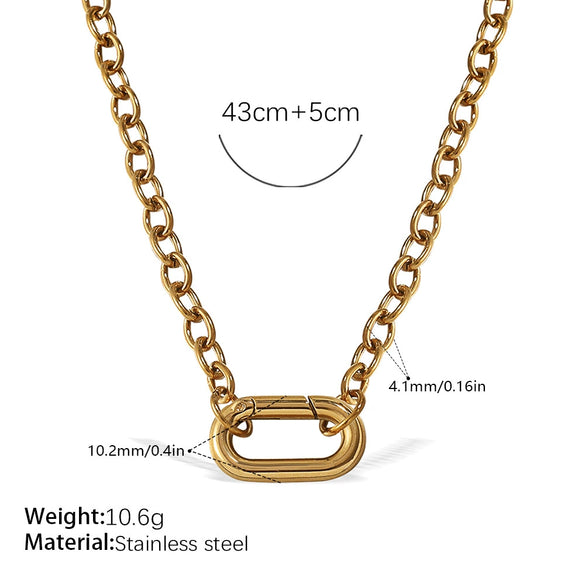 316L Stainless Steel Love Hollow Croissant Bracelet With Natural Stone Pearl Electroplating
