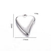 Stainless Steel Love Irregular Heart Electroplated Handmade Jewelry Accessories Pendant