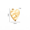 Stainless Steel Love Irregular Heart Electroplated Handmade Jewelry Accessories Pendant